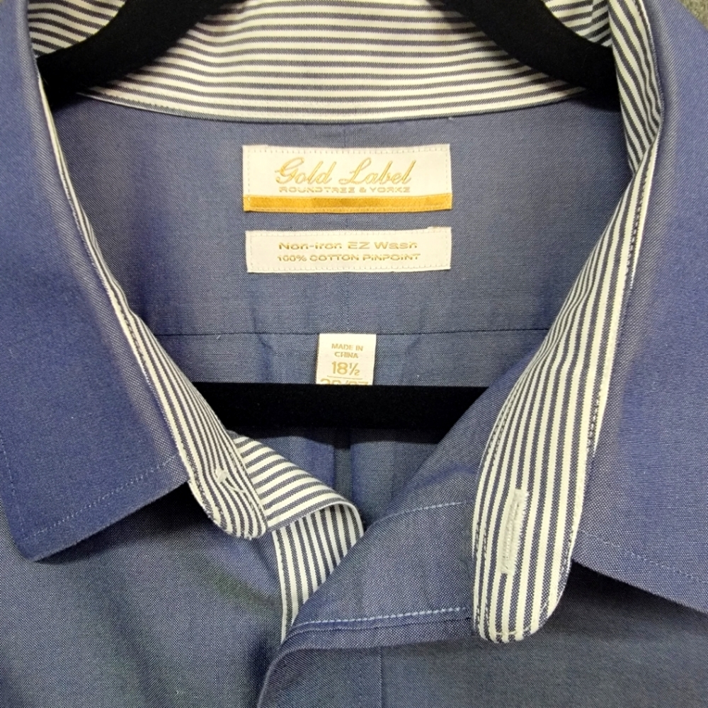 Tall Dress Shirt Gold Label Roundtree & Yorke